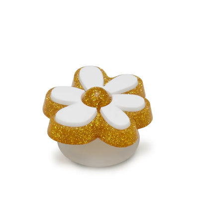 Jibbitz™ Charm Gold And White Floral