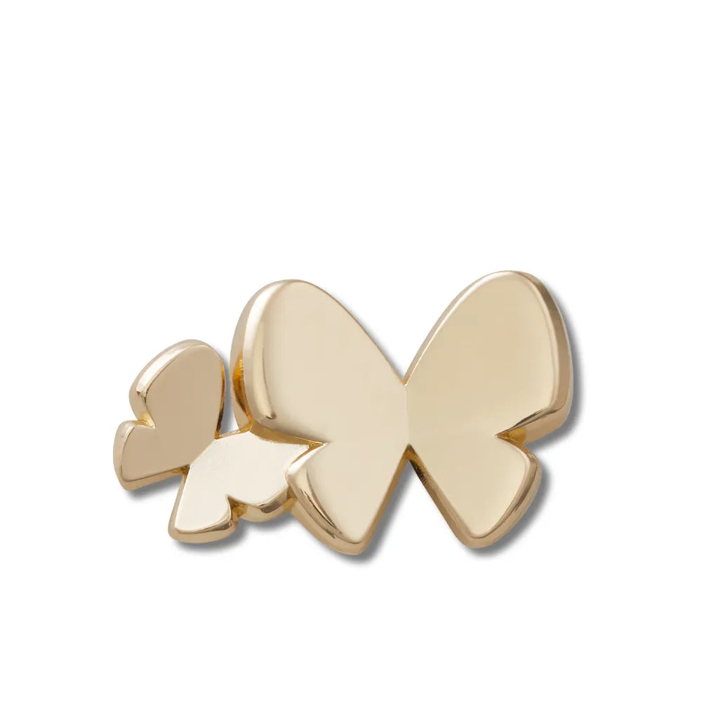 Jibbitz™ Charm Gold Butterfly Duo