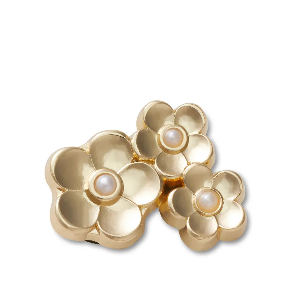 Jibbitz™ Charm Gold Floral Cluster