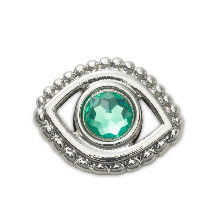 Jibbitz™ Charm Heavy Metal Emerald Eyeball