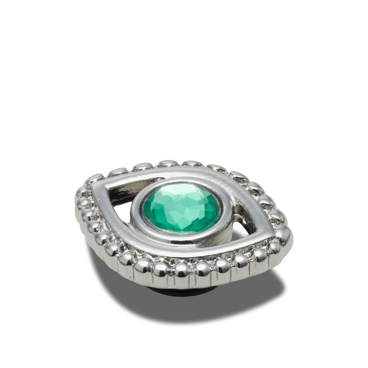 Jibbitz™ Charm Heavy Metal Emerald Eyeball