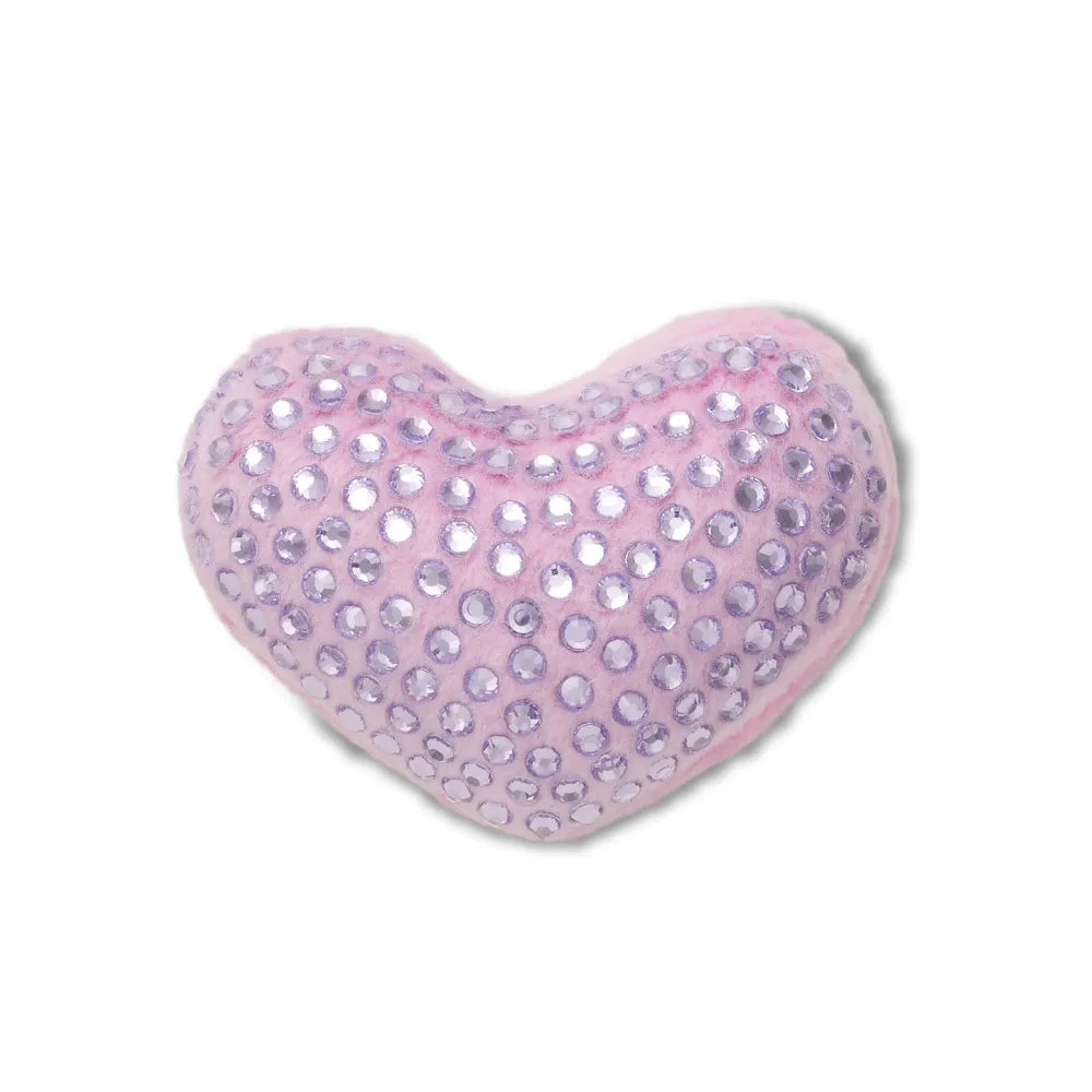 Jibbitz™ Charm Plush Purple Gem Heart