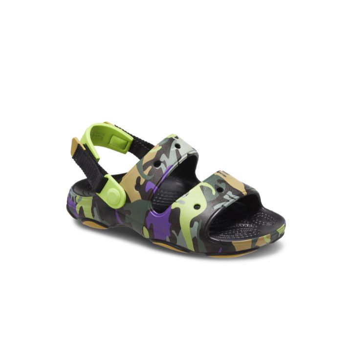 Kids Crocs All Terrain Dino Camo Sandals