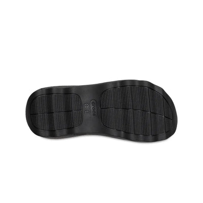 Dép quai ngang Unisex Crocs Mega Crush Triple Strap - Black