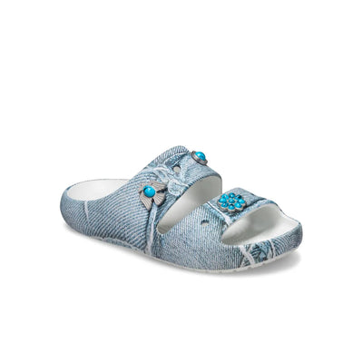 Dép Xăng Đan Unisex Crocs Classic Denim Moonlight - Moonlight