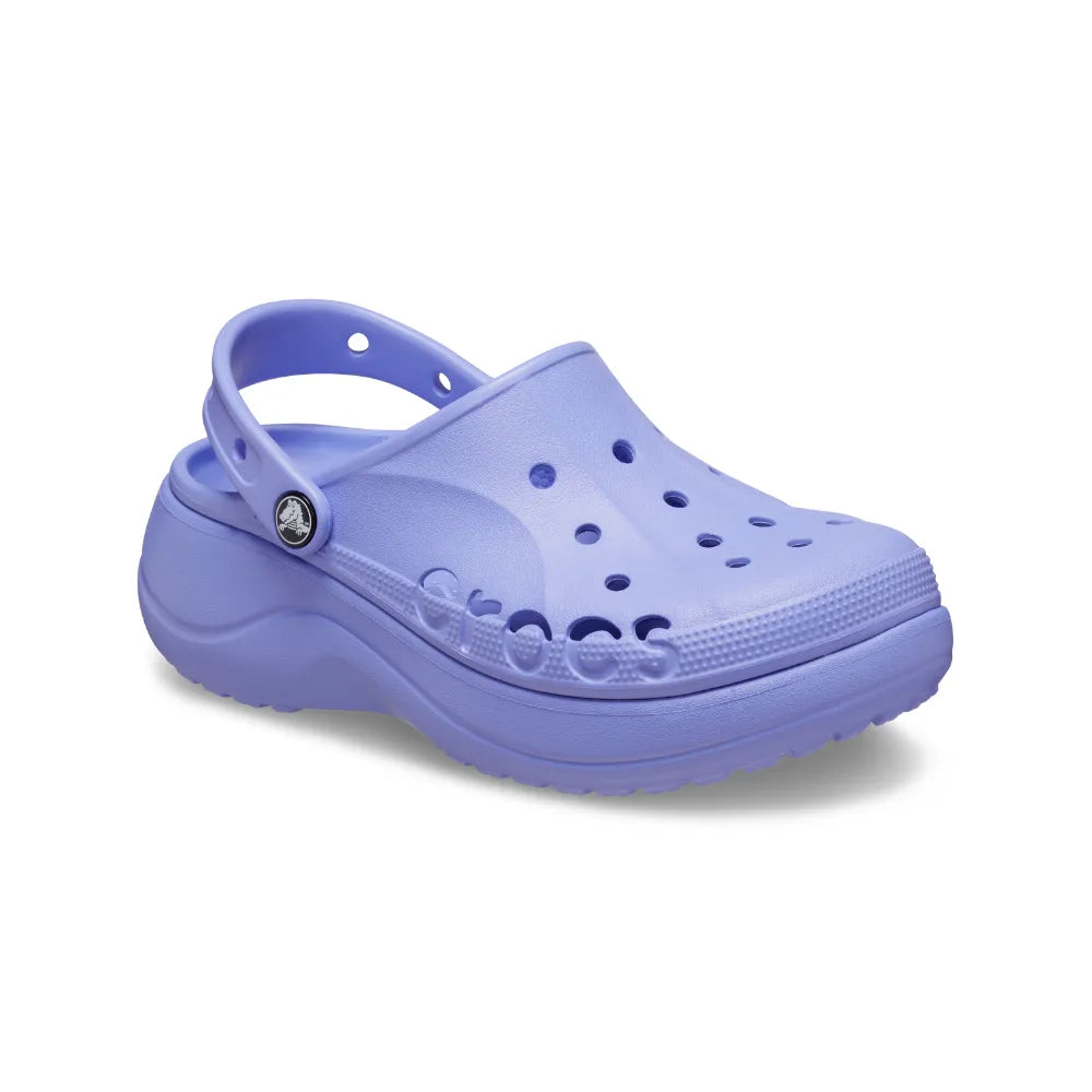 Women's Crocs Baya Platform Clogs - Digital Violet