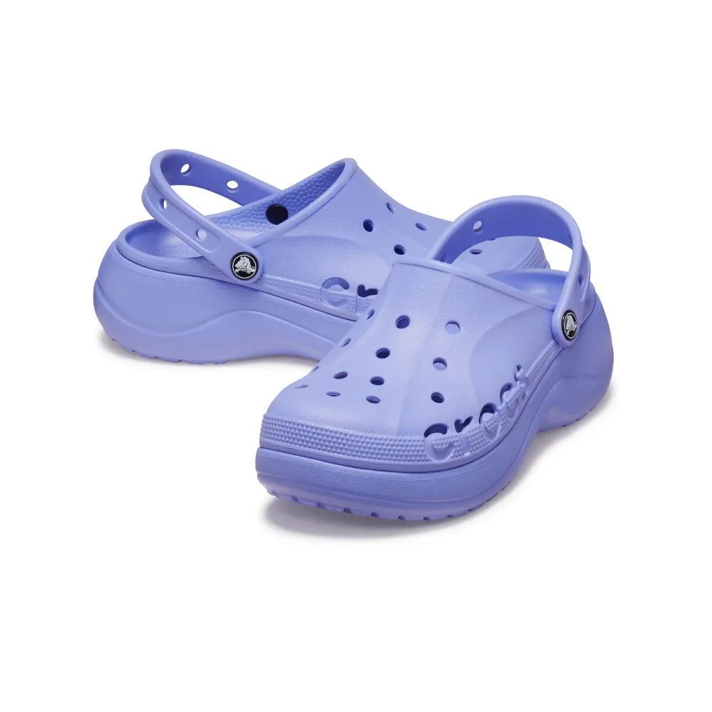 Women's Crocs Baya Platform Clogs - Digital Violet