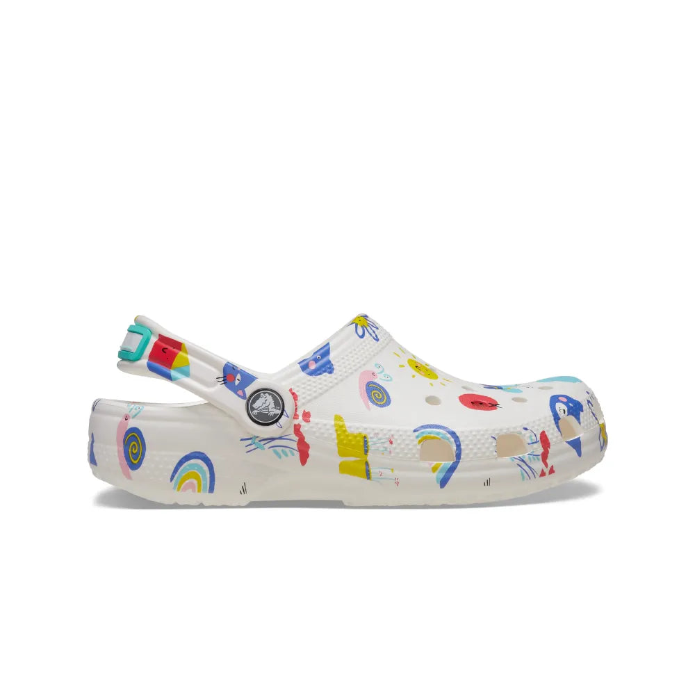 ﻿Kid'S Crocs Classic Doodle Print Clog