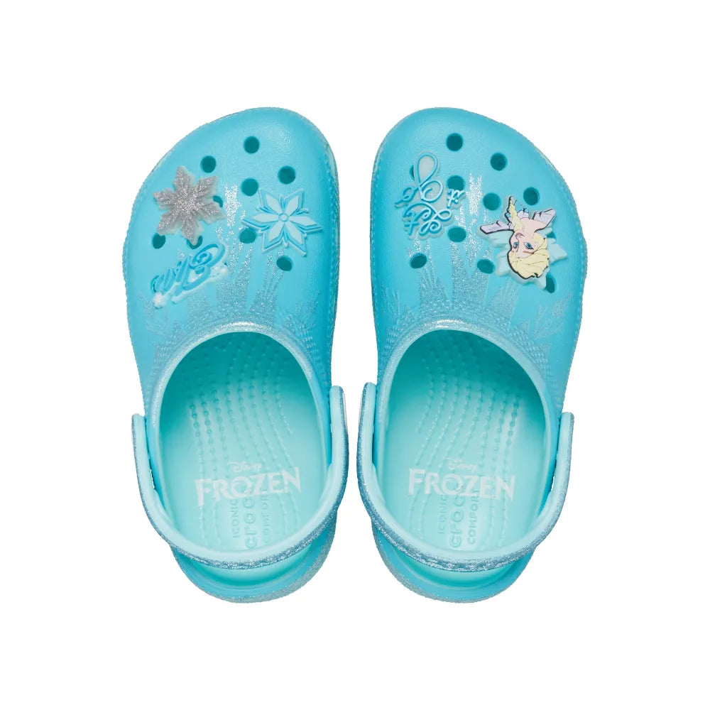 Giày Clog Trẻ Em Crocs Toddler Classic Frozen Elsa