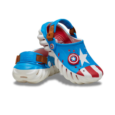 Giày Clog Trẻ Em Crocs Echo Captain America - White