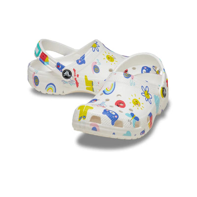 Toddler Crocs Classic Doodle Print Clog