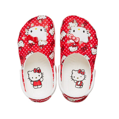 Toddler Crocs Classic Hello Kitty Red Clog