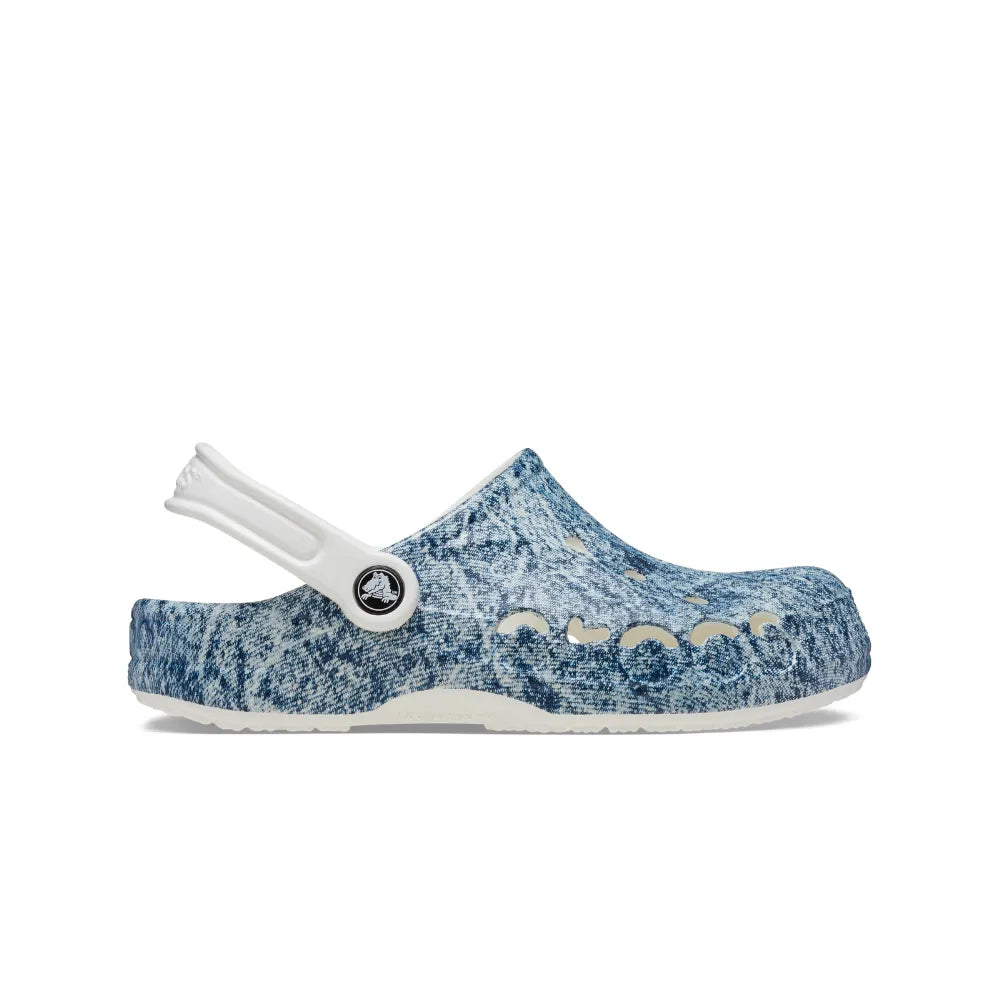 Giày Clog Unisex Crocs Baya Denim - White