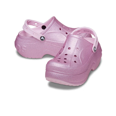 Giày Clog Unisex Crocs Bella Glitter - Ballerina Pink