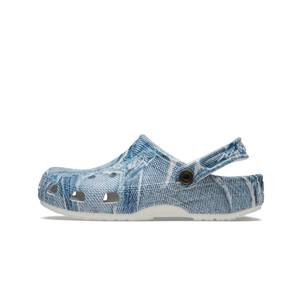 Giày Clog Unisex Crocs Classic Denim - Light Denim