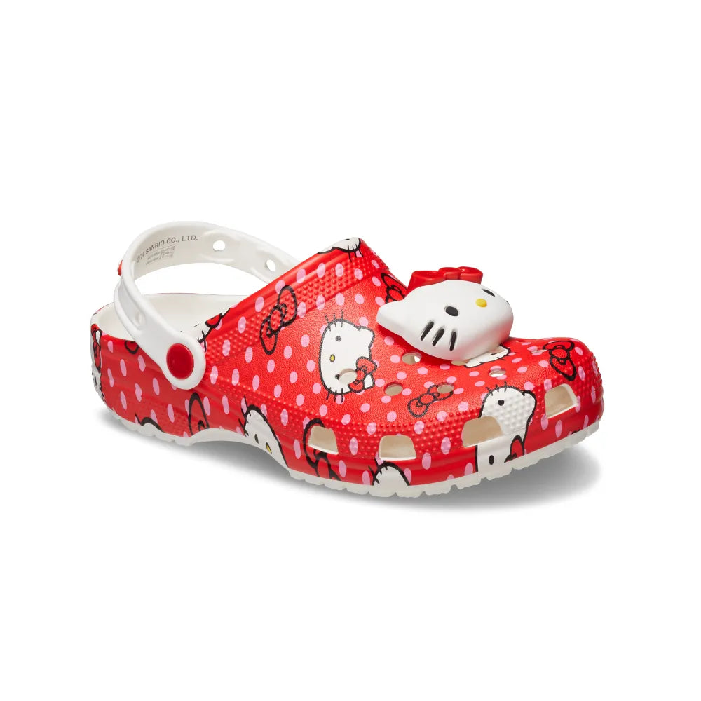 Unisex Crocs Classic Hello Kitty Red Clog