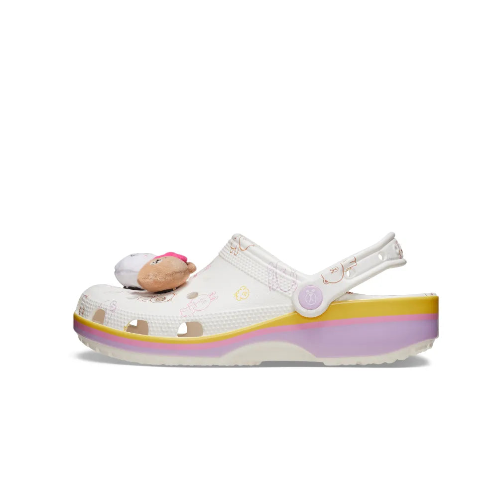 Unisex Crocs Classic Line Friends Clog - White