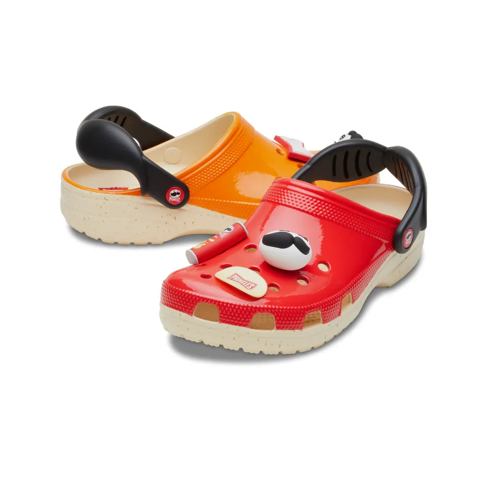 Giày Clog Unisex Crocs Classic Pringles - Red/Orange