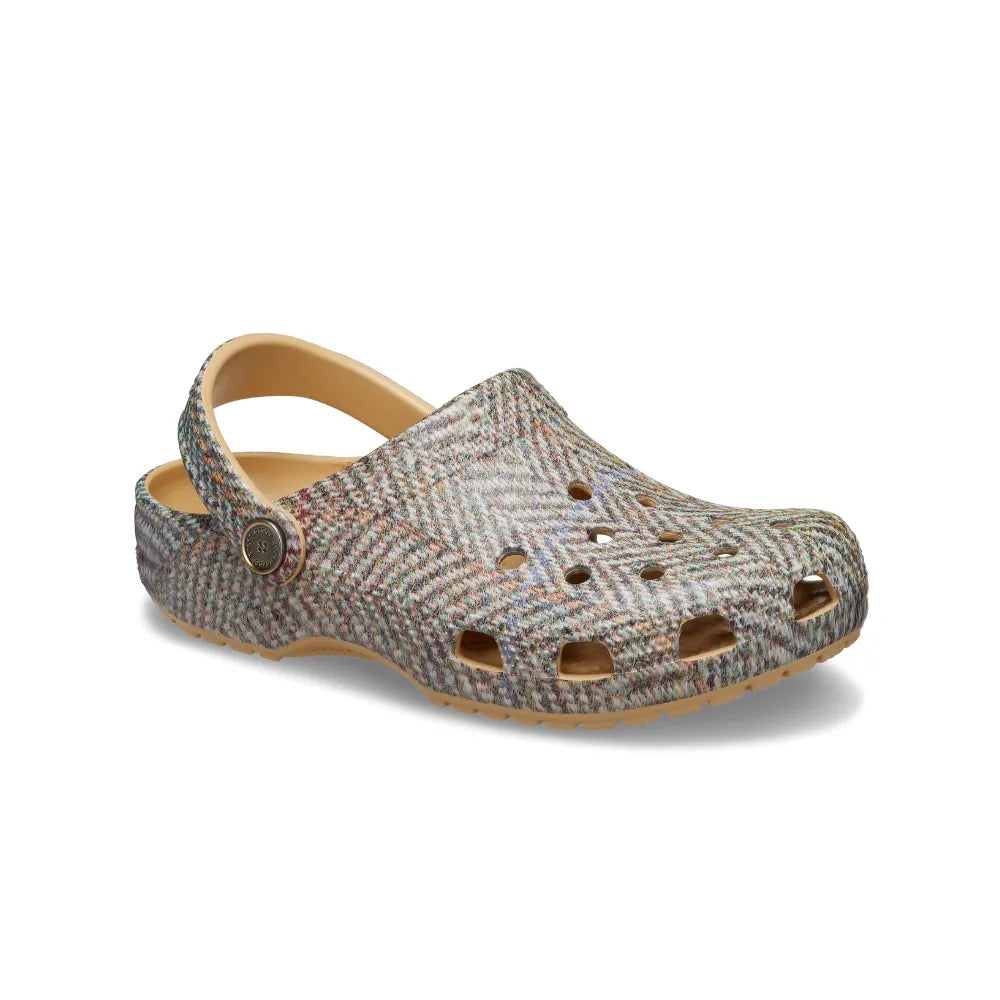 Giày Clog Unisex Crocs Classic Tweed - Wheat