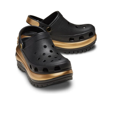 Unisex Crocs Mega Crush Metallic Clog - Black