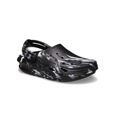 Unisex Crocs Off Grid Marbled Clog - Black/white