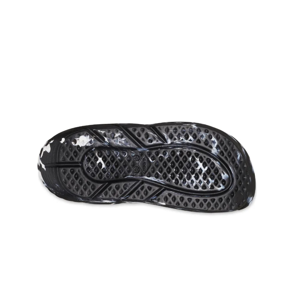 Unisex Crocs Off Grid Marbled Clog - Black/white