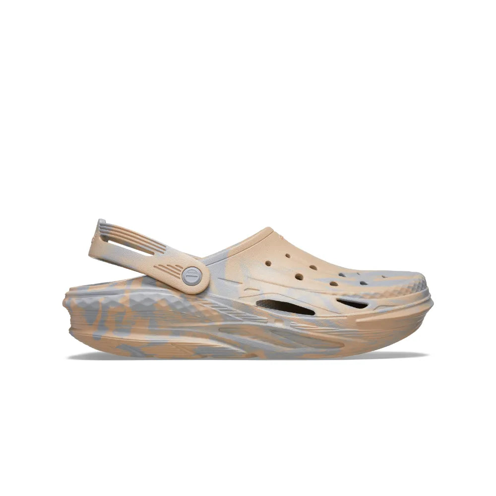 Unisex Crocs Off Grid Marbled Clog - Light Grey/Multi