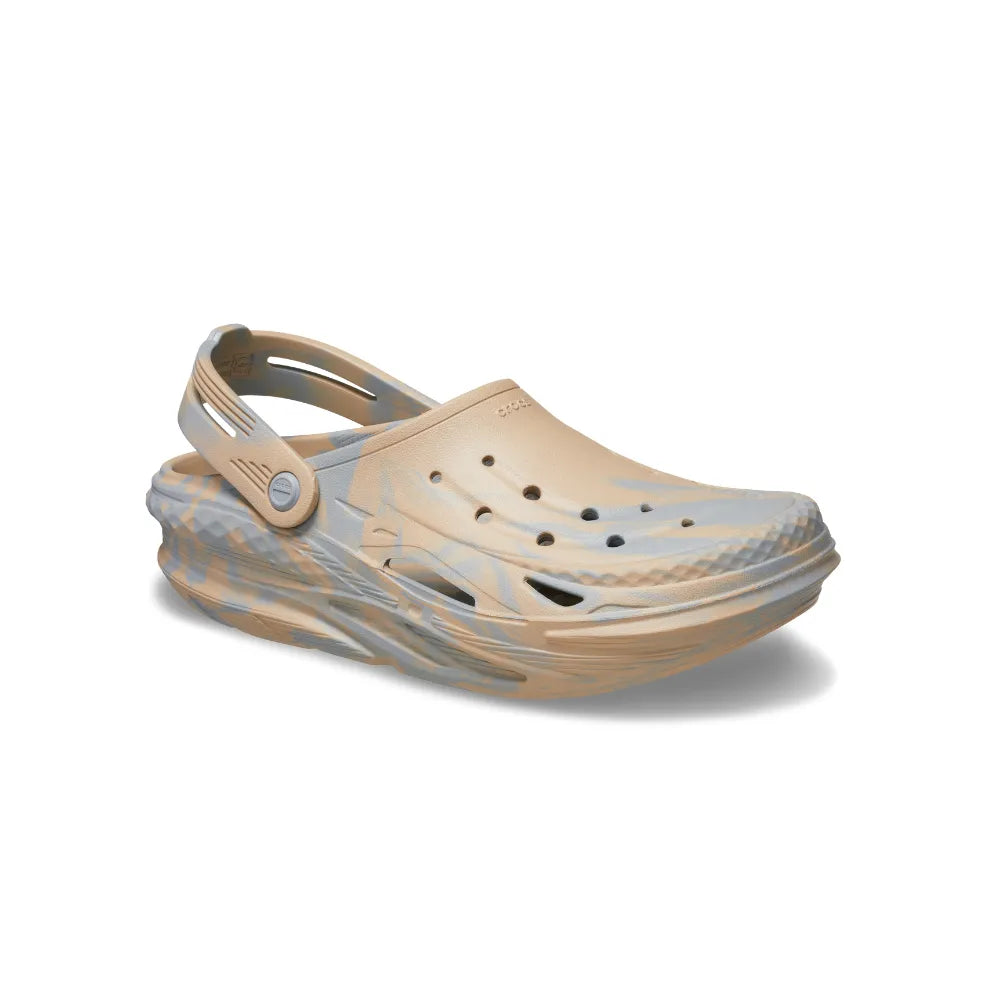 Unisex Crocs Off Grid Marbled Clog - Light Grey/Multi