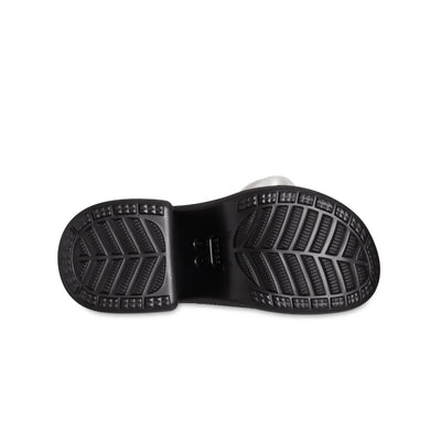 Giày Clog Unisex Crocs Siren Rosette - Black