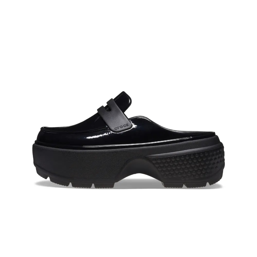 Unisex Crocs Stomp High Shine Loafer Shoe - Black