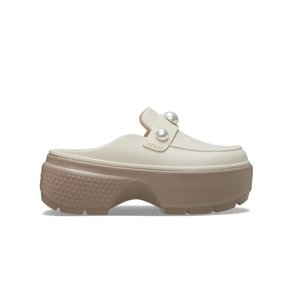 Giày Thời Trang Unisex Crocs Stomp Pearl Loafer - Almond Tint