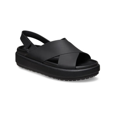 Xăng Đan Nữ Crocs Brooklyn Luxe Cross Strap - Black