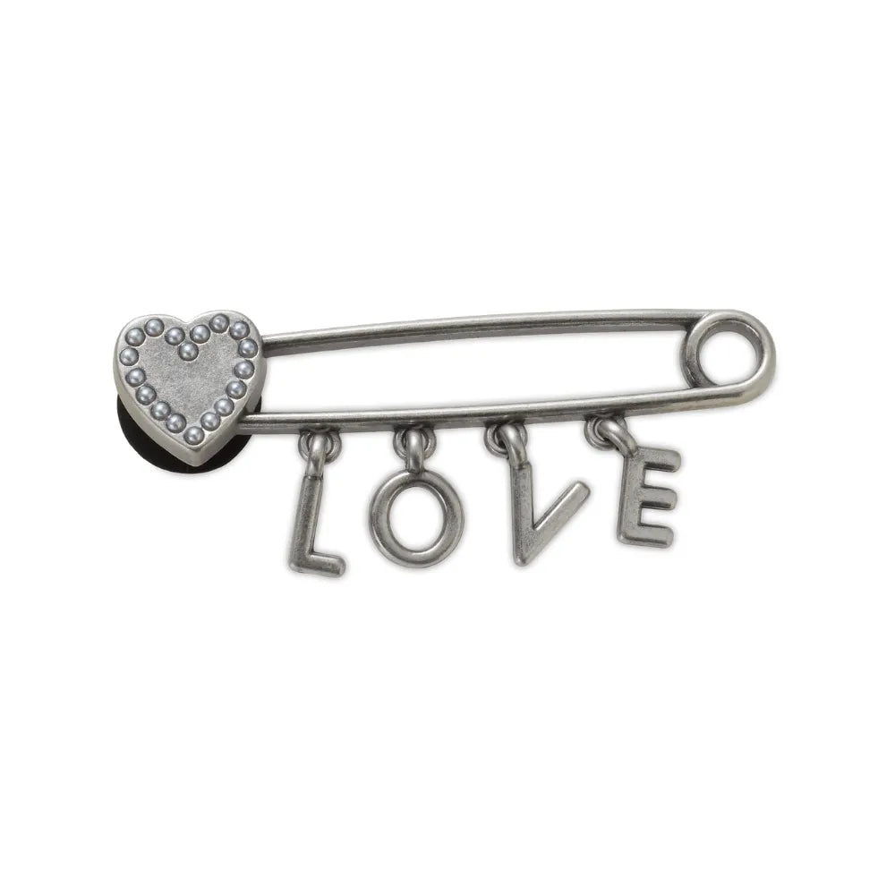 Jibbitz™ Charm Love Safety Pin