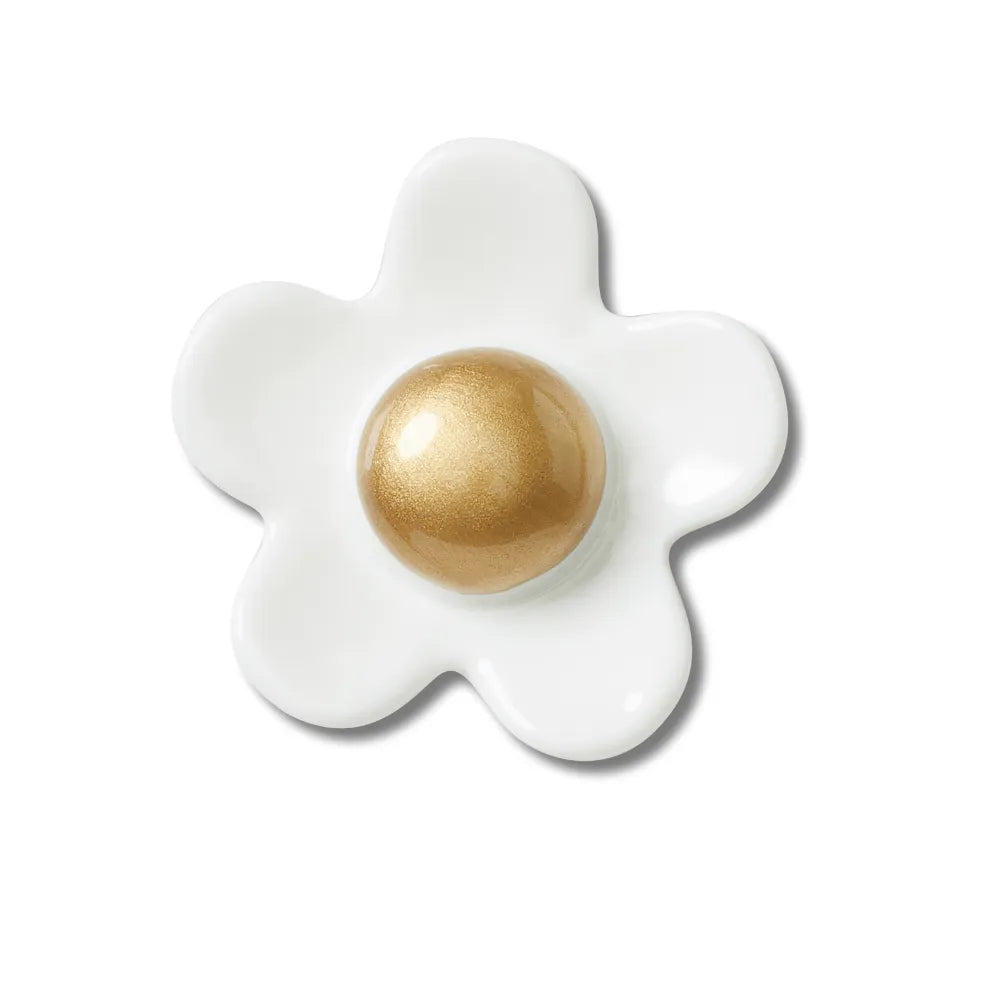 Jibbitz™ Charm White Daisy with Gold Center