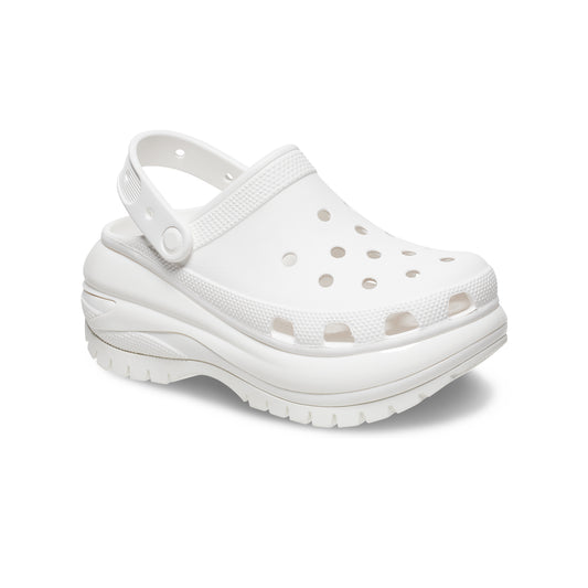 Giày Clog Unisex Crocs Mega Crush Classic - White