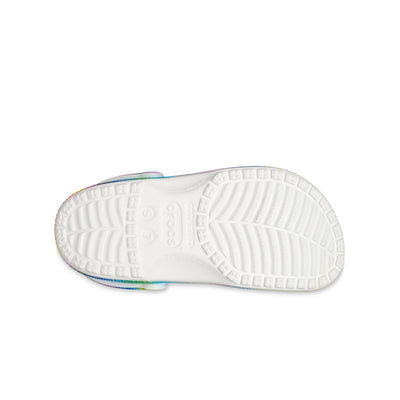 Giày Clog Unisex Crocs Spray Dye Classic - White